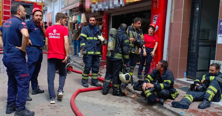 İş yerinde yangın paniği