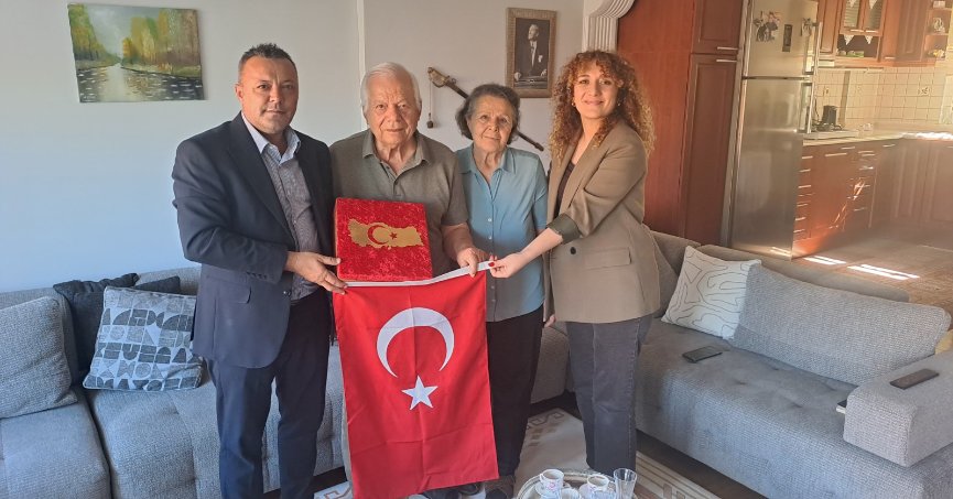 Gölcük’te yaşayan  Kıbrıs Gazilerine ziyaret
